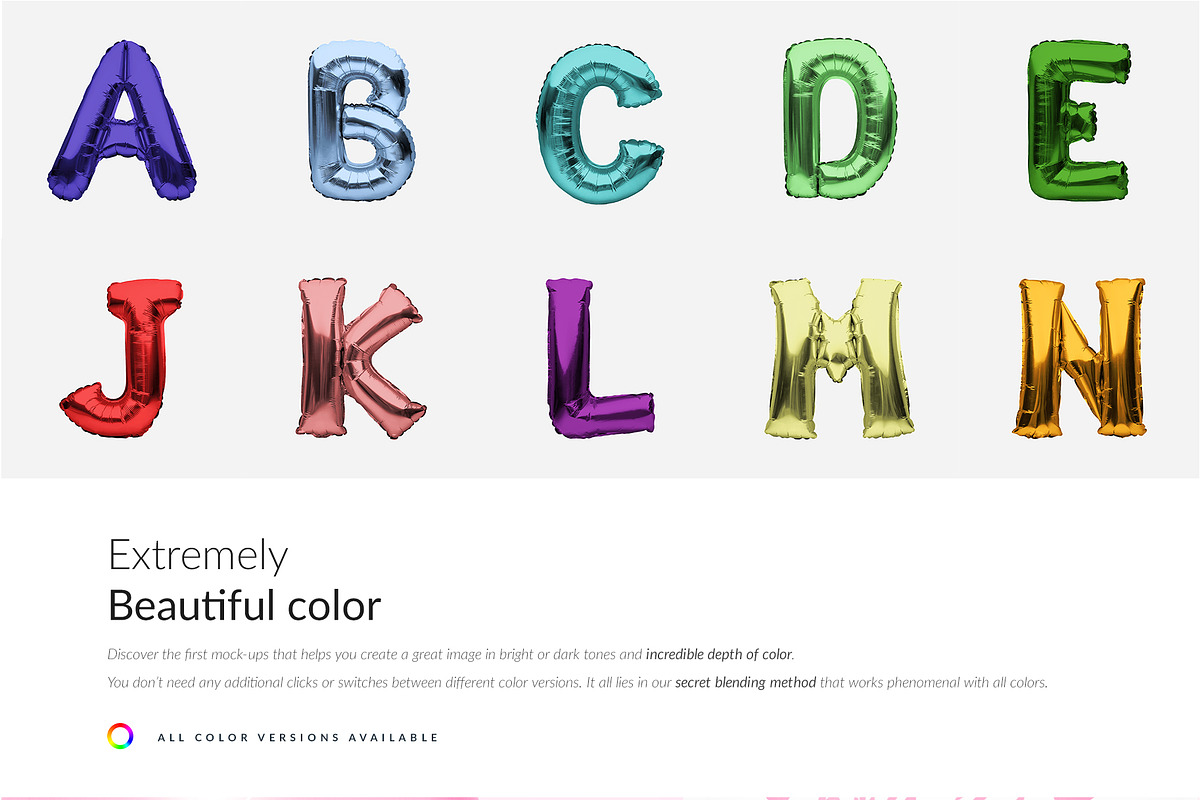 Balloons Designer Kit Mock-upd, a Household Mockup by Mocca Mockups Store (Photo 5 of 6)