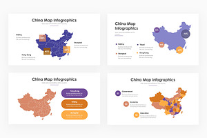 China Map Infographics - PowerPoint