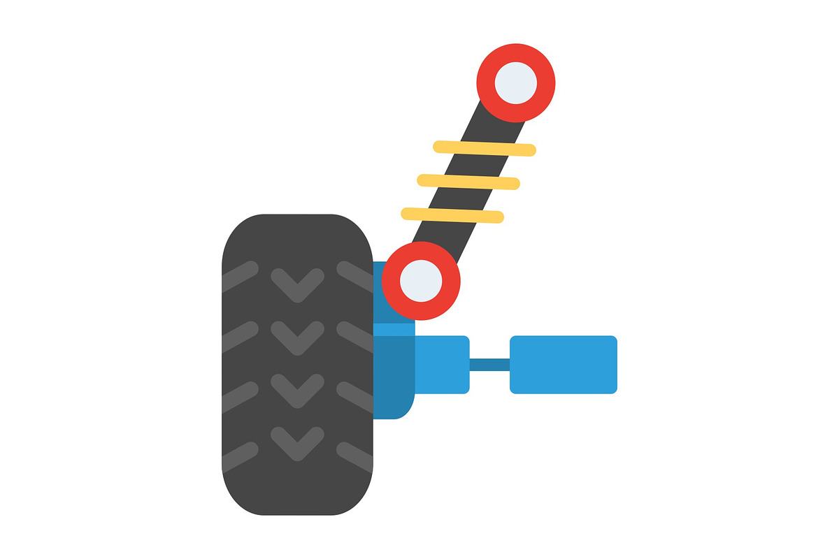 Car Suspension Flat Icon, a Duotone Icon by Pexelpy (Photo 1 of 2)