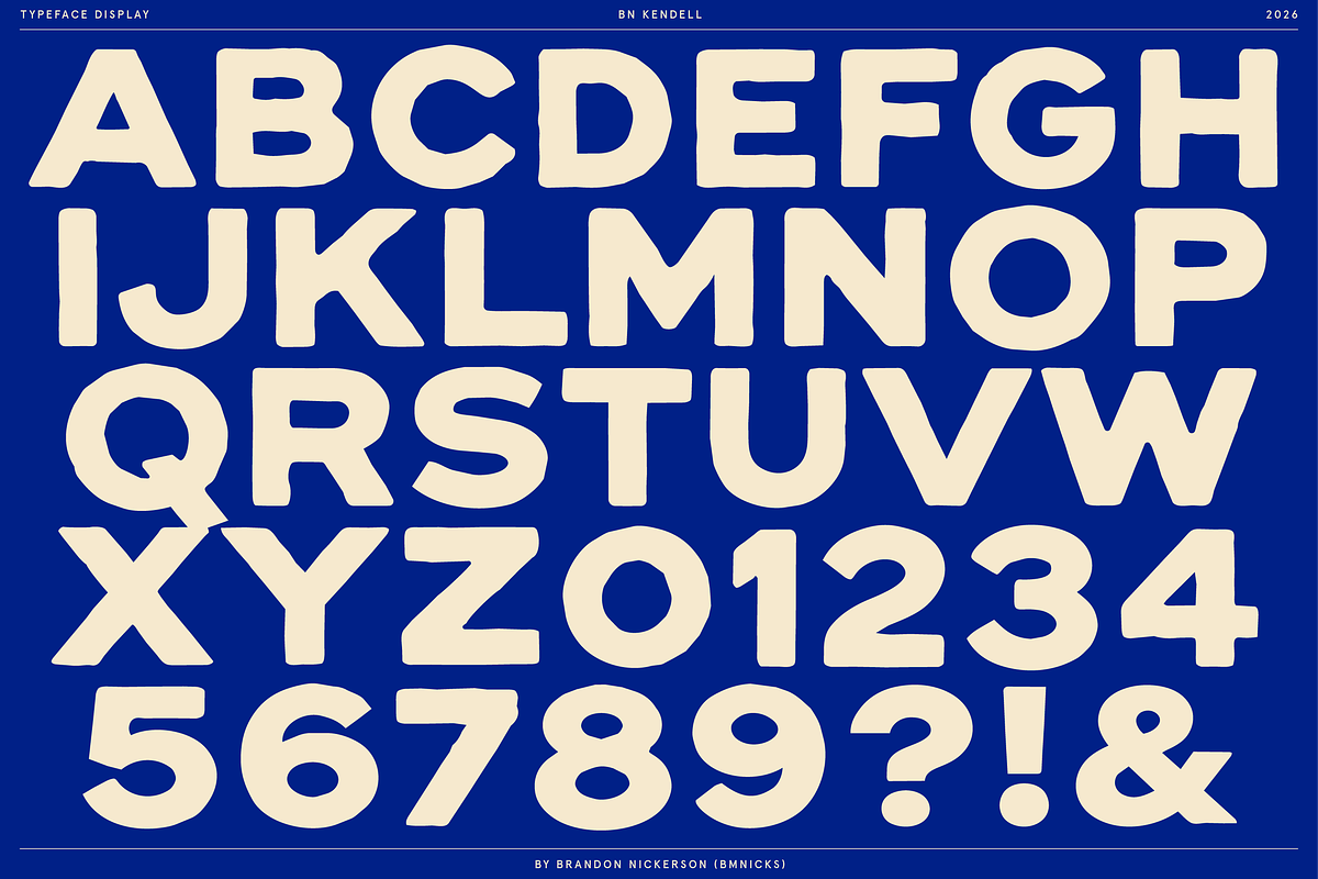 BN Kendell + Extras, a Sans Serif Font by Bnick (Photo 11 of 12)