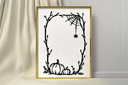 Doodle Halloween Frame SVG Bundle, an Object Graphic by FiveStarCrafting (Thumbnail 9 of 11)