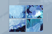 Blue Painted Abstract Backgrounds, a Texture Graphic by Basia Stryjecka (Thumbnail 13 of 18)