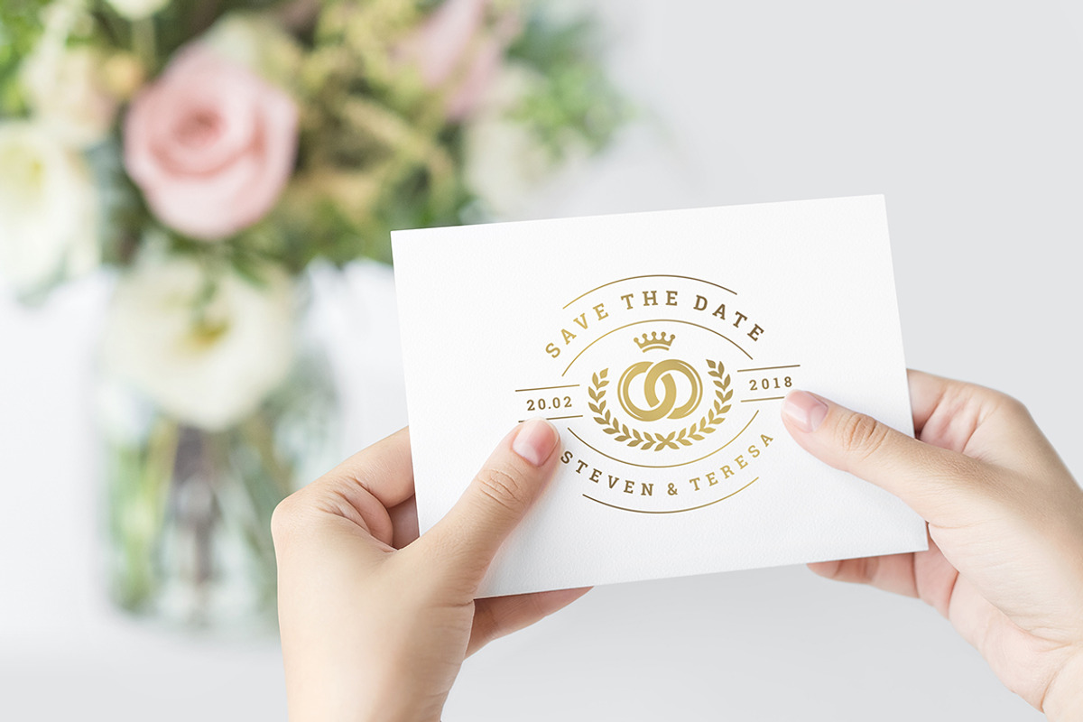18 Wedding Logos and Badges, a Branding & Logo Template by Vasya Kobelev (Photo 5 of 15)