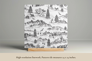 Winter Wonderland Toile Pattern