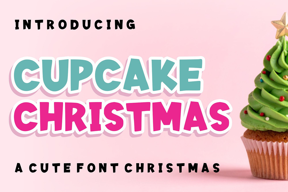 Cupcake Christmas, a Font by Limited.studio (Photo 1 of 8)