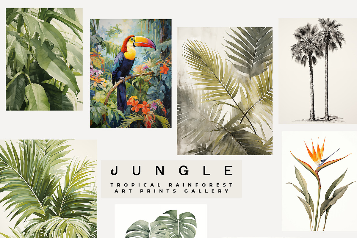 TROPICAL JUNGLE PRINTS GALLERY, a Background Graphic by Lana Elanor (Photo 9 of 10)