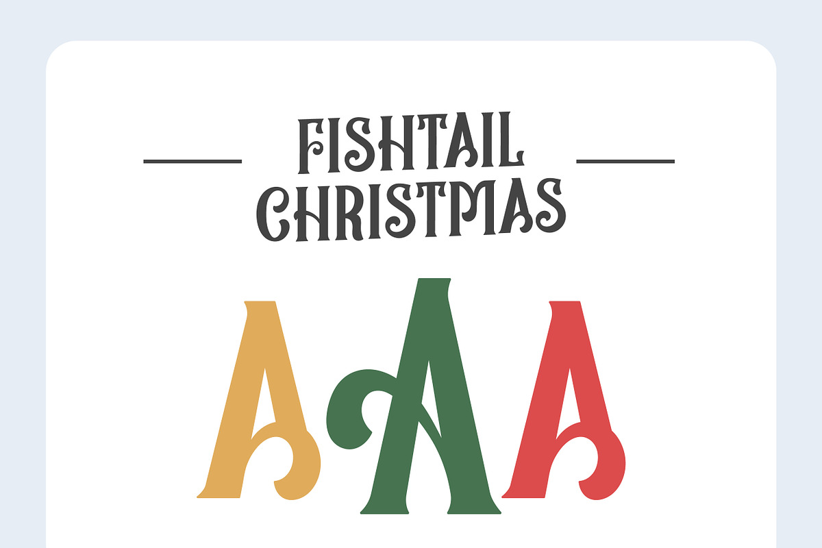 Fishtail Christmas, a Handwritten Font by Mini_World (Photo 7 of 7)