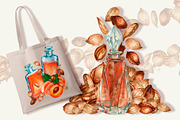 Apricot Aroma & Amaretto Watercolor, a Food Illustration by EL_SUHOVA (Thumbnail 4 of 14)