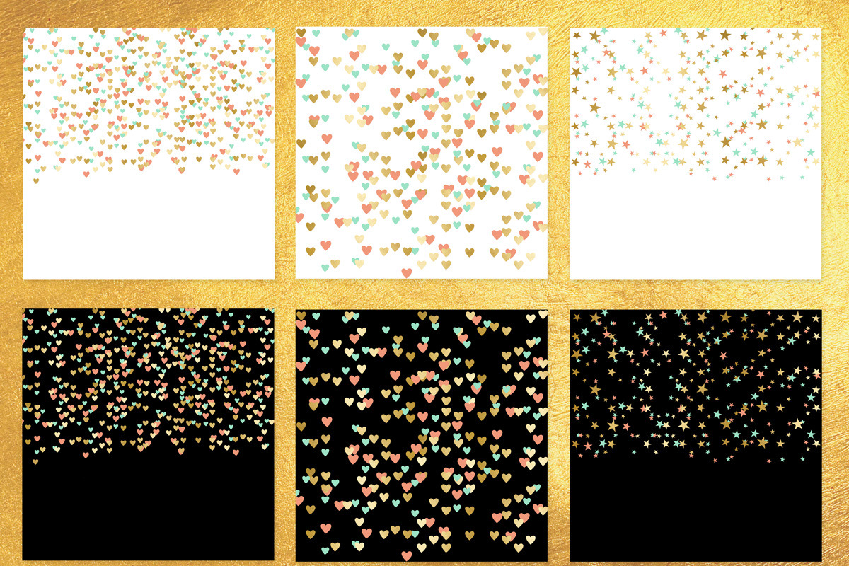 Gold & Color Confetti (PNG included), a Texture Graphic by Chus Moreno Studio (Photo 3 of 4)