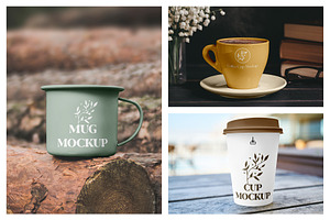 Cup Mockups - Packaging Mockups V.3