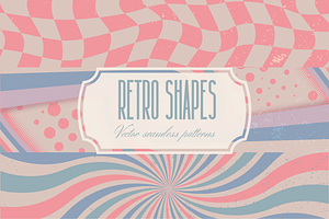 Retro Wallpaper Vector Patterns
