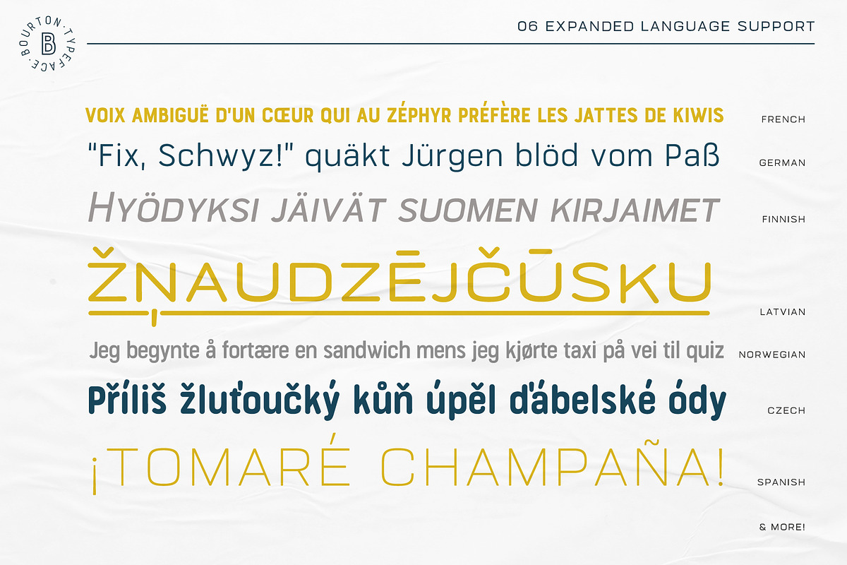 60% OFF Bourton Text Narrow Typeface, a Sans Serif Font by Kimmy Design (Photo 14 of 18)