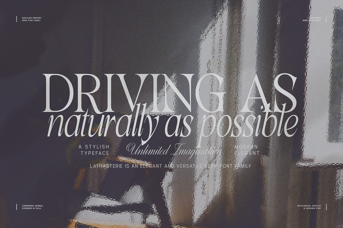 Lathasterie - Serif Font (38 Fonts), a Serif Font by Maculinc Type (Photo 19 of 20)