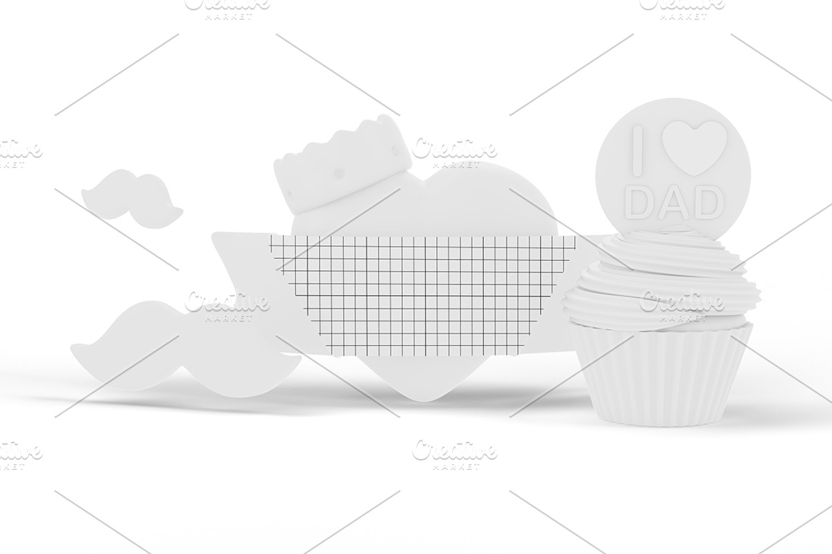 Father's Day Party Mockup, an Advertising Mockup by Qaleb Studio (Photo 1 of 2)