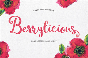 Berrylicious Hand-lettered Script