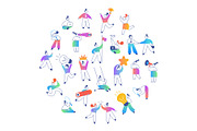 100+ Line People Editable Stroke, a Person Illustration by Vector_Art (Thumbnail 15 of 29)