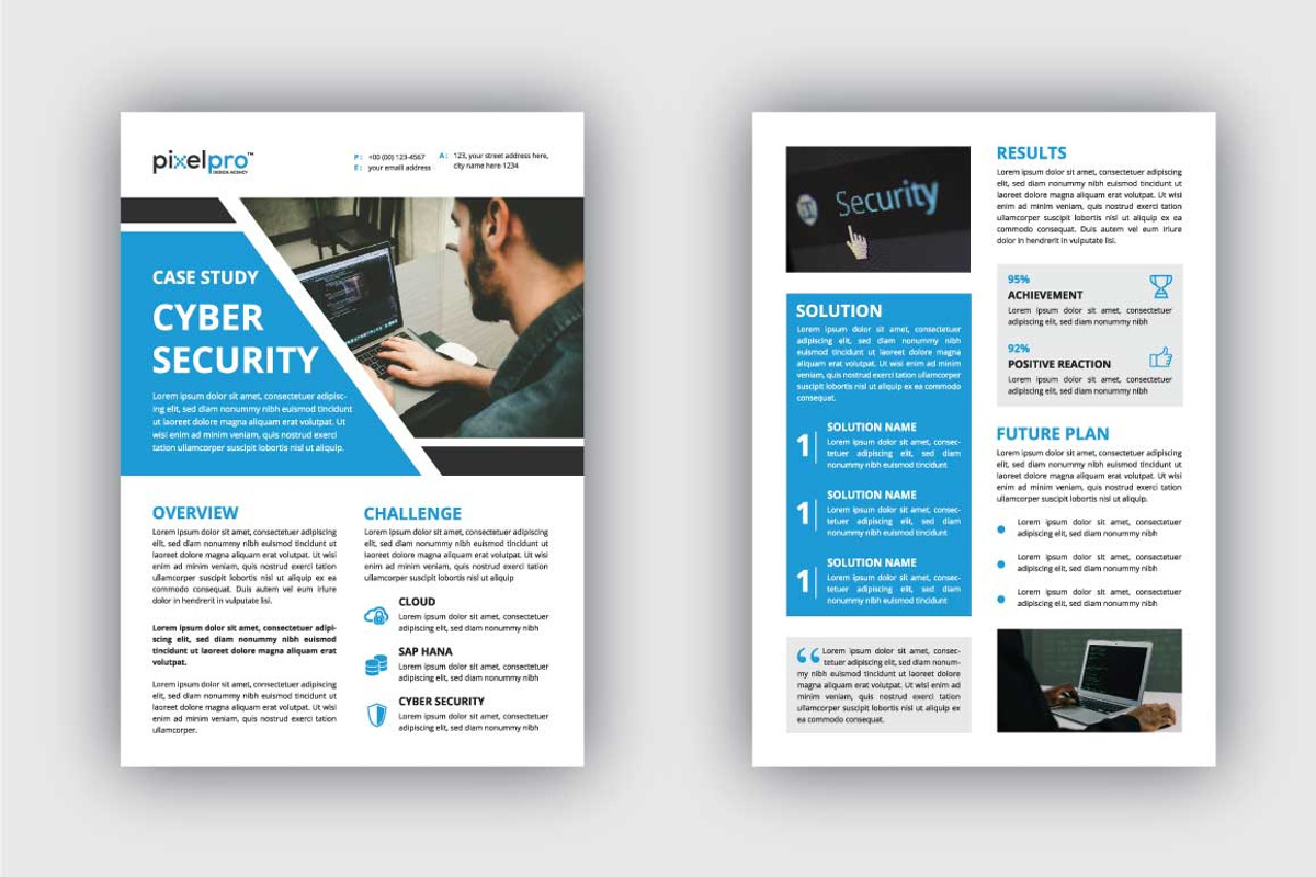 Case Study Flyer for Any Business, a Flyer Template by Pixel Pro (Photo 2 of 4)