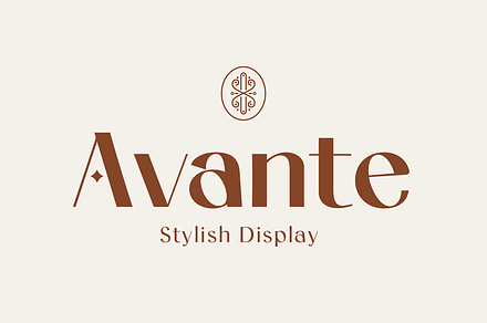 Avante Stylish Display Family, a Sans Serif Font by xdCreative