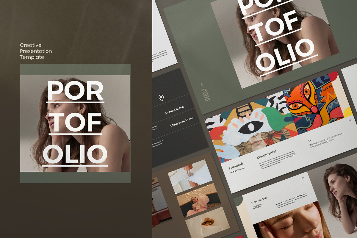 Portfolio Lookbook - Google Slide, a Presentation Template by Dirtytemp Studio (Photo 1 of 8)