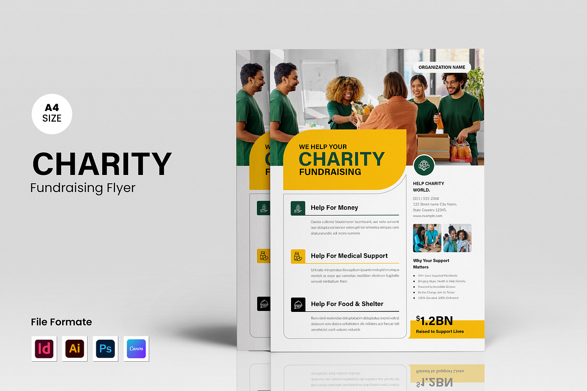Heart of Giving - Charity Flyer