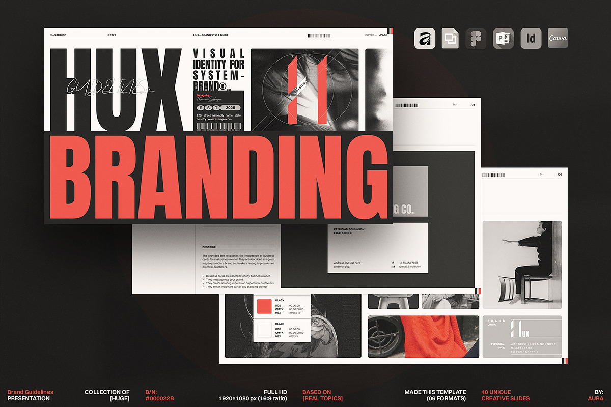Brand Guidelines Design Template, a Presentation Template by ArtisanaAura (Photo 1 of 13)