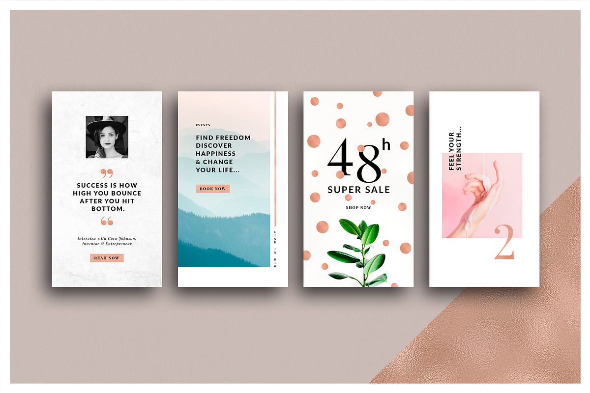 ANIMATED Copper Instagram Stories, a Social Media Template by Ruby&Heart Studio (Photo 6 of 9)