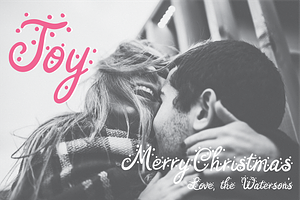 AFTERGLOW A Christmas Snow Font