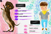 Procreate Whimsical Pencil Brushes, a Brush Add-On by Fashion Workshop Bkk (Thumbnail 7 of 11)