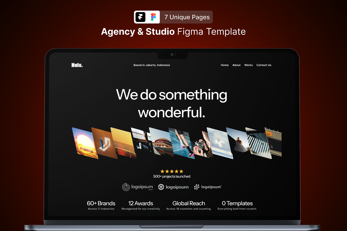 Creative Agency Framer Template, an UI Kit Template by Rozepaars Design (Photo 1 of 5)
