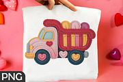 Faux Yarn Kids Valentine Dump Truck, an Illustration by RobertsArt (Thumbnail 3 of 4)