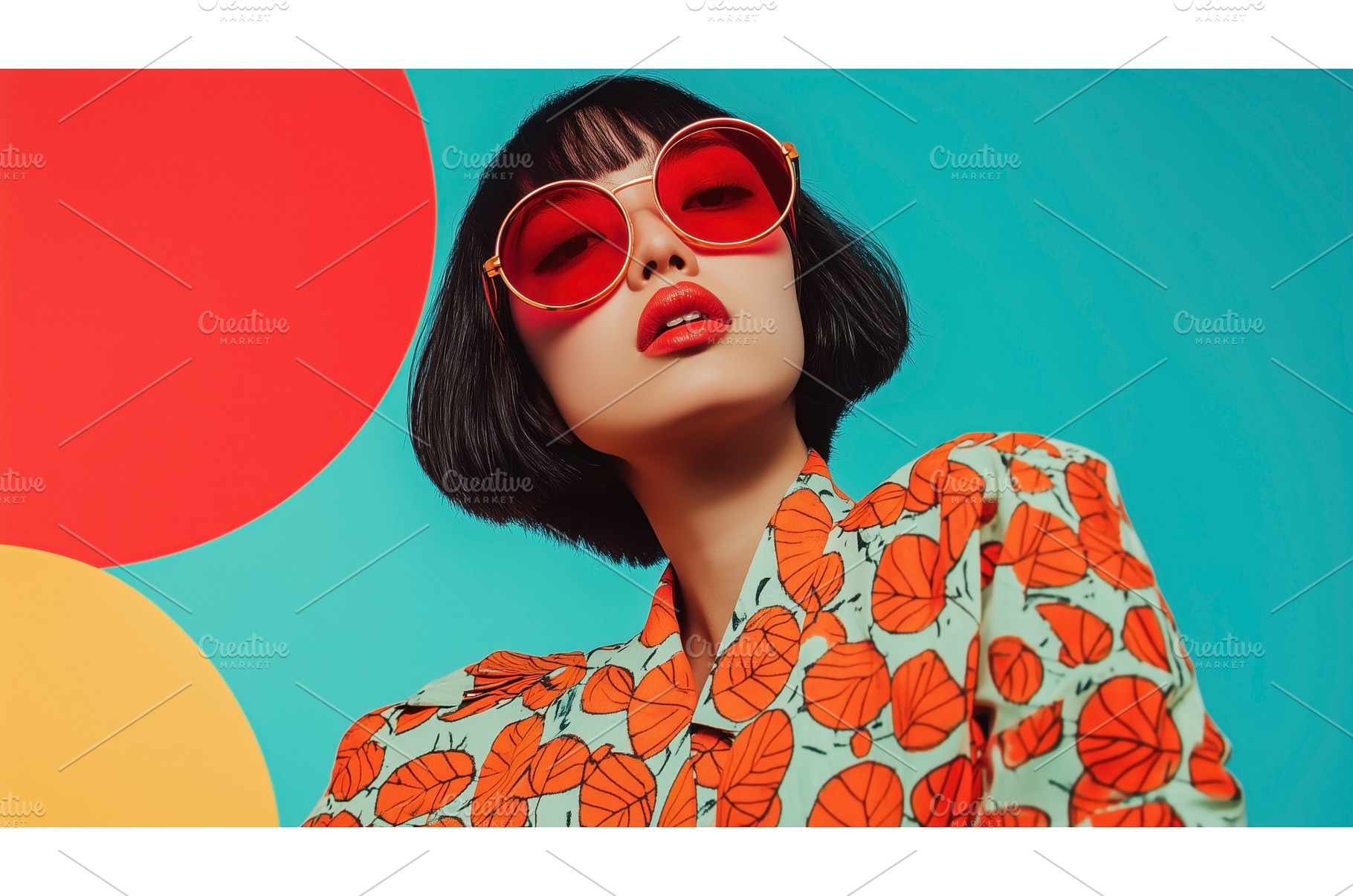 Asian woman in bold fashion with, a Person Photo by Sergey Kotenev