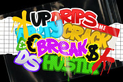 Madnes Street Comic Graffiti Tag, a Symbol Font by dansdesign (Thumbnail 8 of 11)