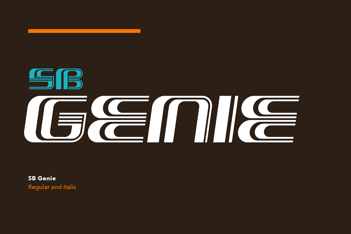 Genie - Op art font preview 2