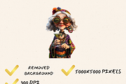 HIPPIE OLD LADY NANA CLIPART PACK, a Person Illustration by Daring Digies (Thumbnail 7 of 9)