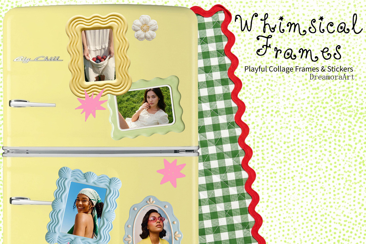 Whimsical Scrapbook Frames Decor Kit, an Object Graphic by DreamoraArt (Photo 6 of 6)