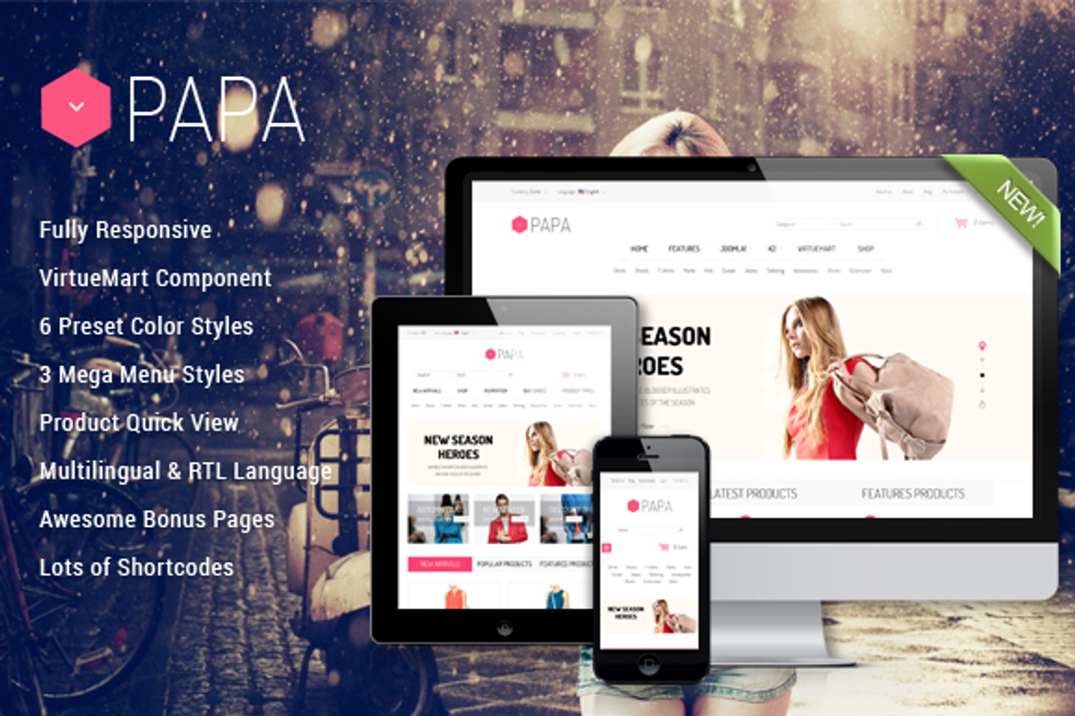 SJ Papa - Awesome eCommerce template, a Websites & App Template by YouTech (Photo 1 of 5)