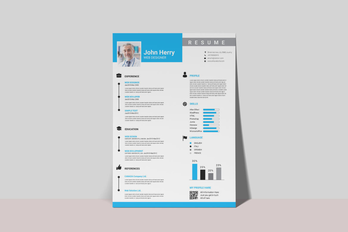 Professional Resume Template, a Resume Template by BrandlyTemplate (Photo 3 of 4)