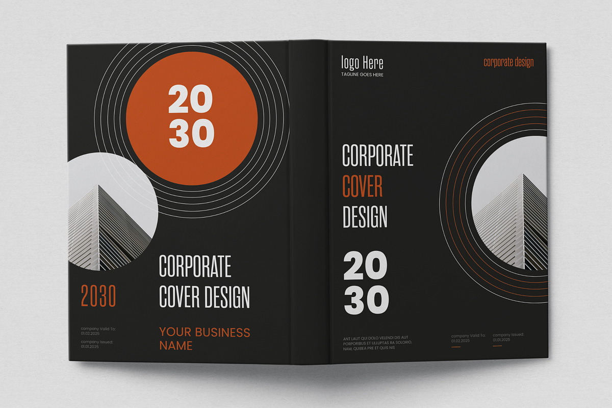 Corporate Book Cover Design Template preview 2