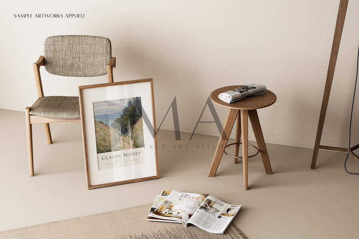 24 Vintage Frame Mockup Bundle, a Household Mockup by Mockup Art Atelier (Photo 21 of 28)