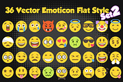 36 Vector Emojis Illustration Set 2, an Emoji Icon by Pingebat (Thumbnail 1 of 3)