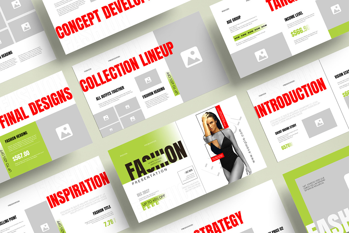 Fashion Presentation Template, a Presentation Template by MightyDesign (Photo 1 of 8)