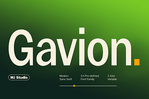 Gavion - 55 Font
