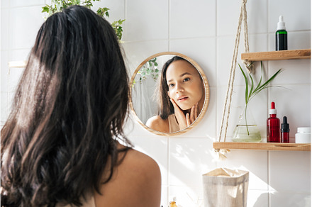 Beautiful woman looking in the, a Person Photo by Yummypic