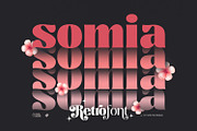 Somia - Decorative Retro Font, a Serif Font by creativemedialab (Thumbnail 1 of 12)