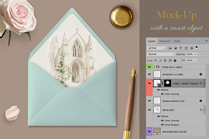 Envelope Liner Mock-up PSD - 2