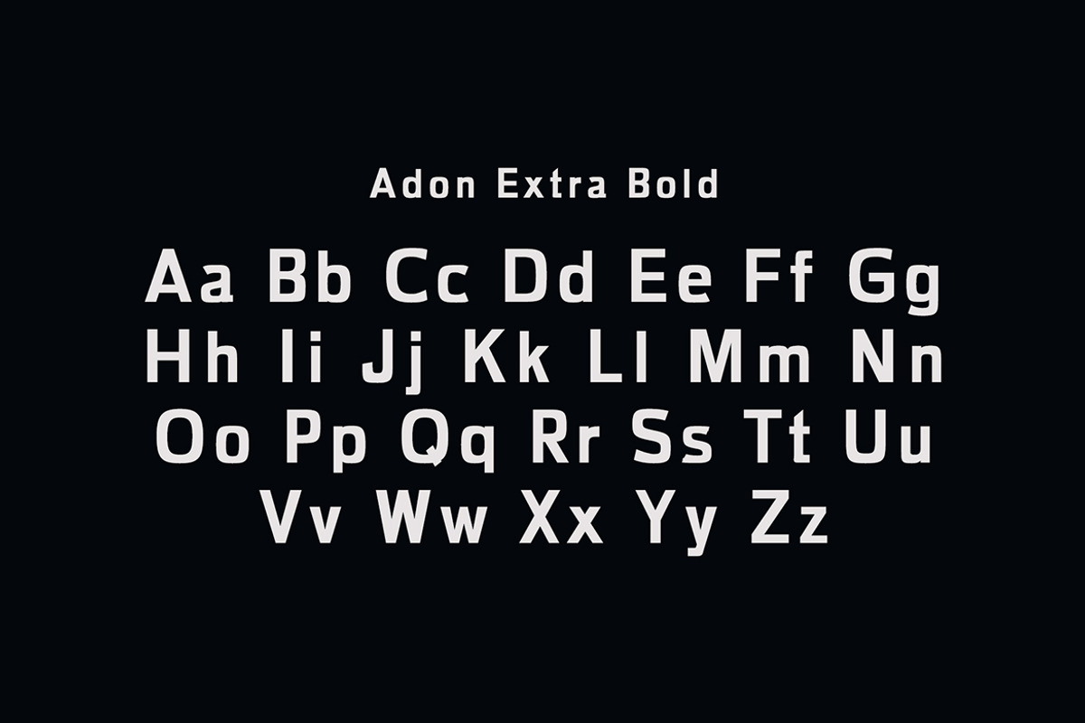 Adon Sans Serif Fonts Family Pack preview 3