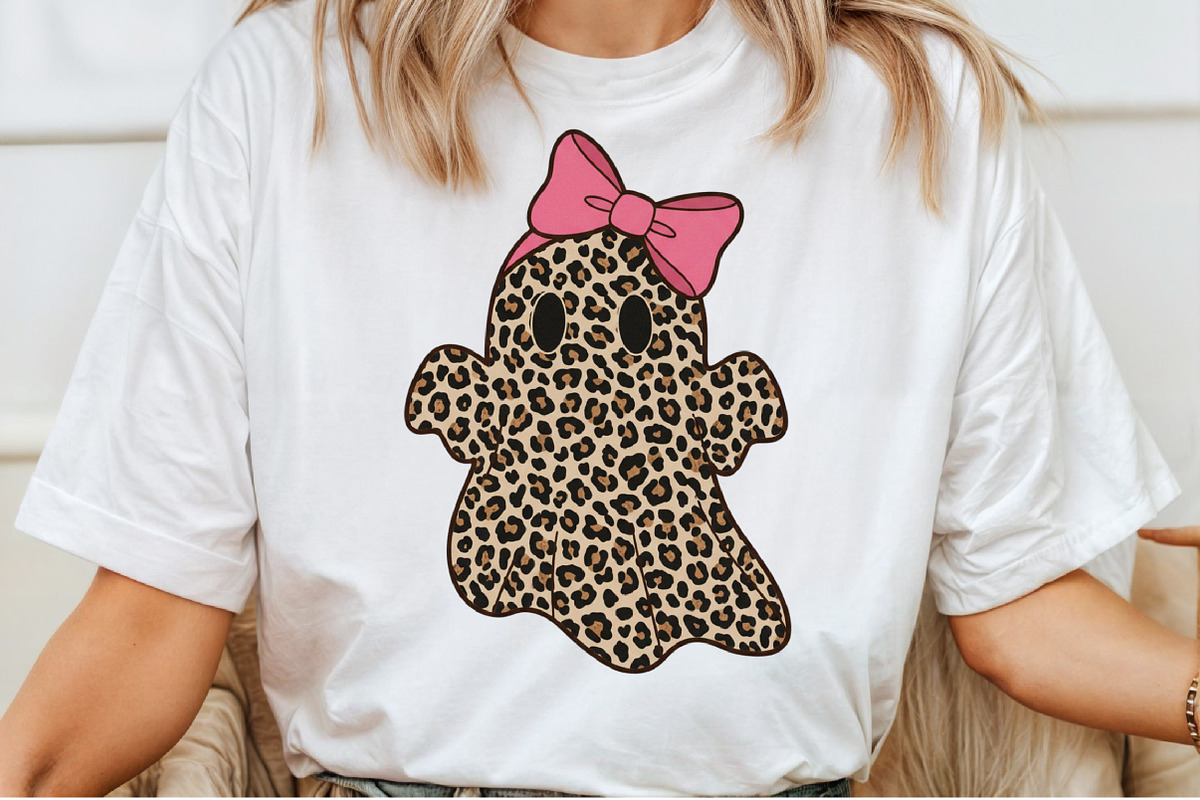 Preppy Ghost Leopard Spooky Coquette, an Illustration by Craft Nest (Photo 6 of 6)
