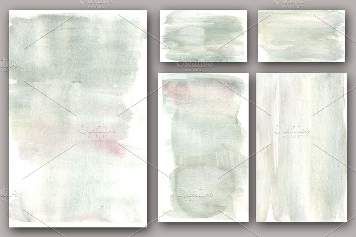 Silver watercolor set for wedding, a Texture Graphic by mcherevan (Photo 3 of 3)