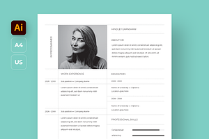 Clean Resume Design, a Resume Template by Filip Studio
