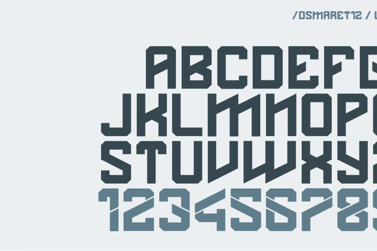 DS MARET`12, a Font by DLVASTF Typesupply Co. (Photo 9 of 9)